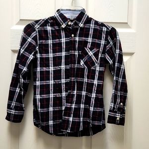 Chaps longs sleeved button down kids shirt
